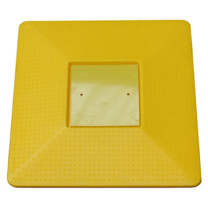 borne de repérage plate jaune