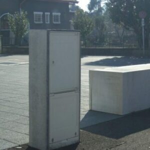 BORNE GAZ EN BÉTON - Muret technique pour coffret S2300 / S2400