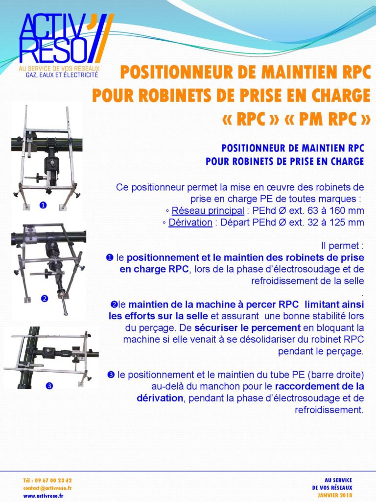 Positionneur de maintien RPC pour prise en charge RPC ET PM RPC- activreso- activreso