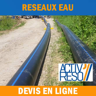 devis en ligne fourniture reseau eau